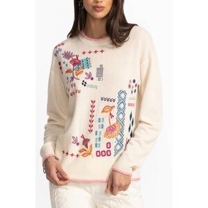 Johnny Was 100% wool cashmere pullover sweater NEW